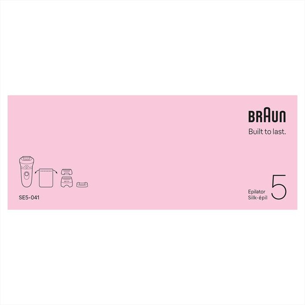 Immagine del prodotto BRAUN - Epilatore Wet & Dry LEGEPIL SE5-041 BOX MN-ROSA FLAMINGO