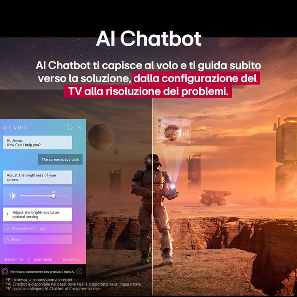 Immagine del prodotto LG - Smart TV MINI LED UHD 4K 50" QNED AI 50QNED70A6A-Nero
