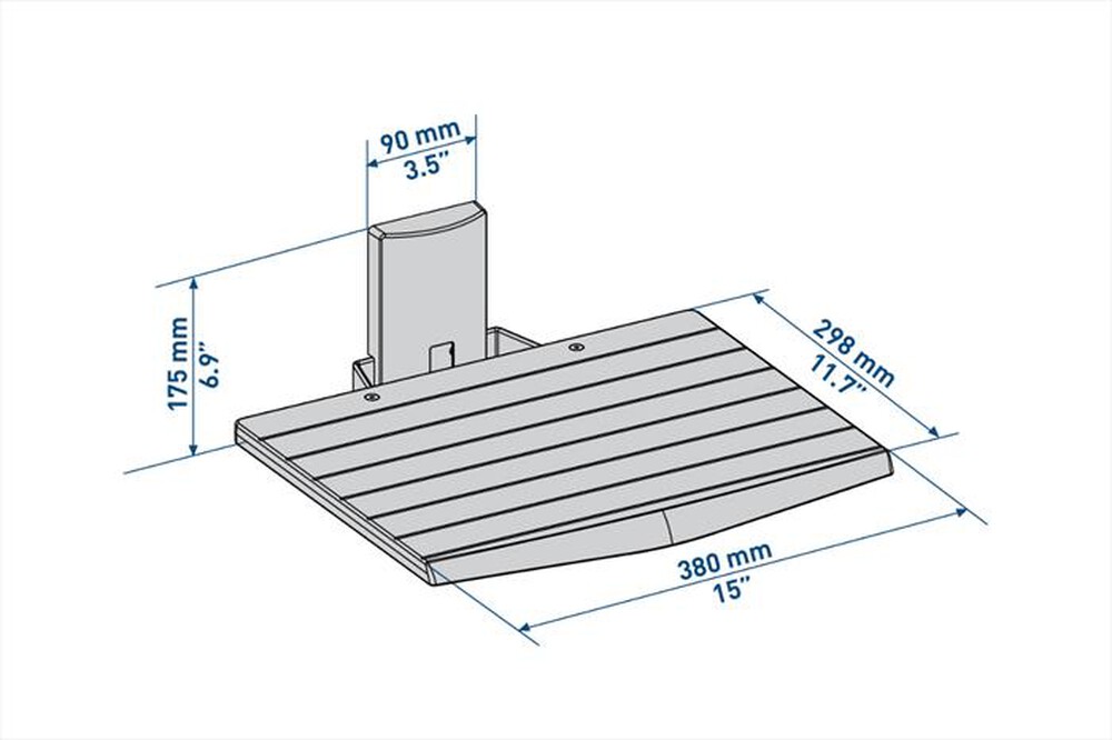 Immagine del prodotto MELICONI - Slimstyle AV Shelf-Bianco