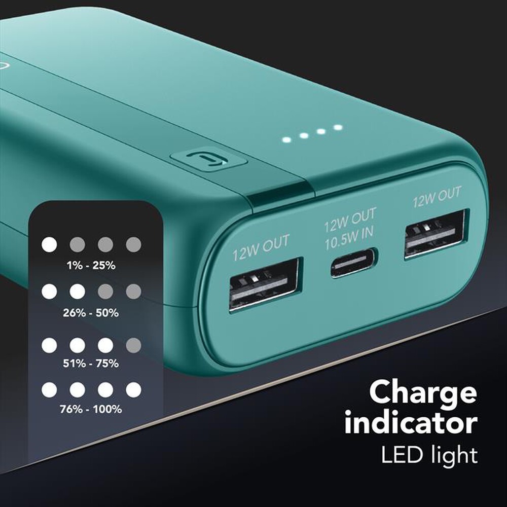 Immagine del prodotto CELLULARLINE - POWER BANK ESSENTIAL 10000-Blu