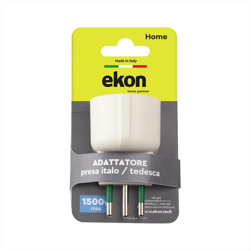 Immagine del prodotto EKON - Adattatore presa italo/tedesca 16A-Bianco