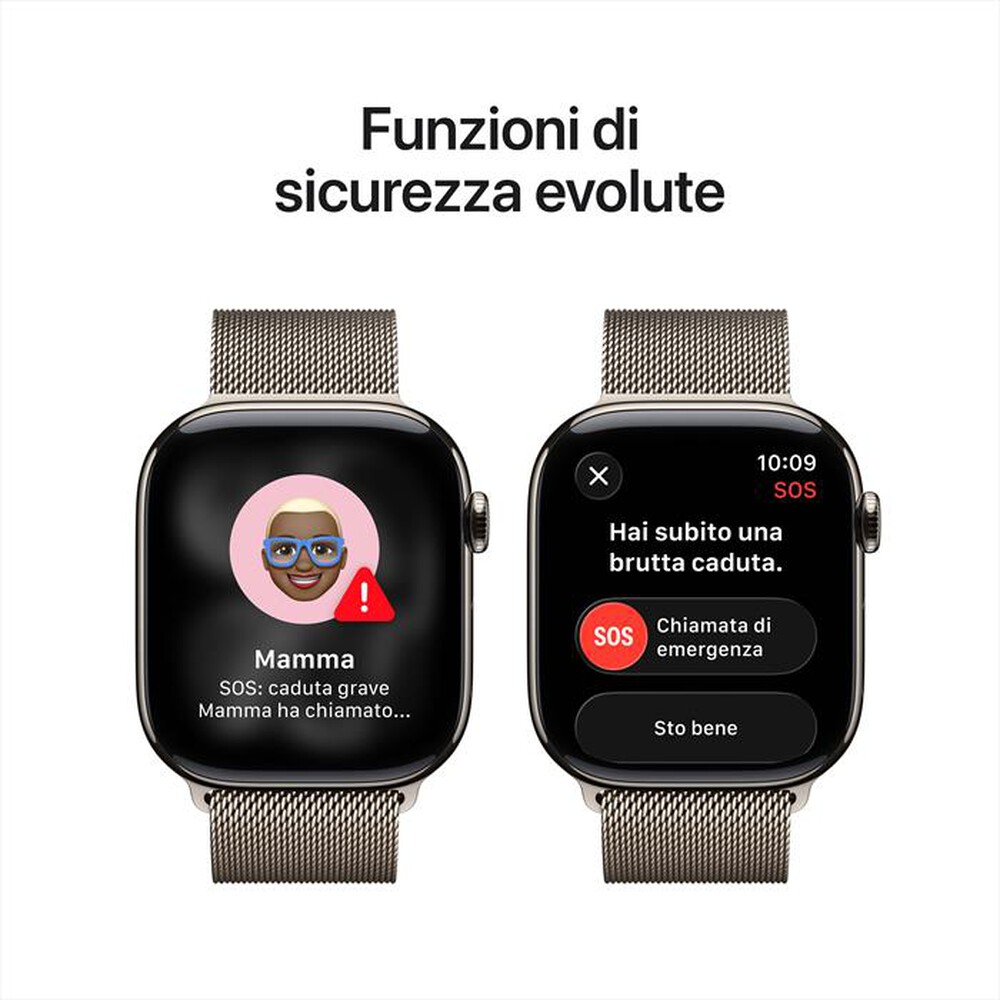 Immagine del prodotto APPLE - Watch Series 11 GPS + Cellular 46mm Titanio-Loop Milanese Naturale - S/M