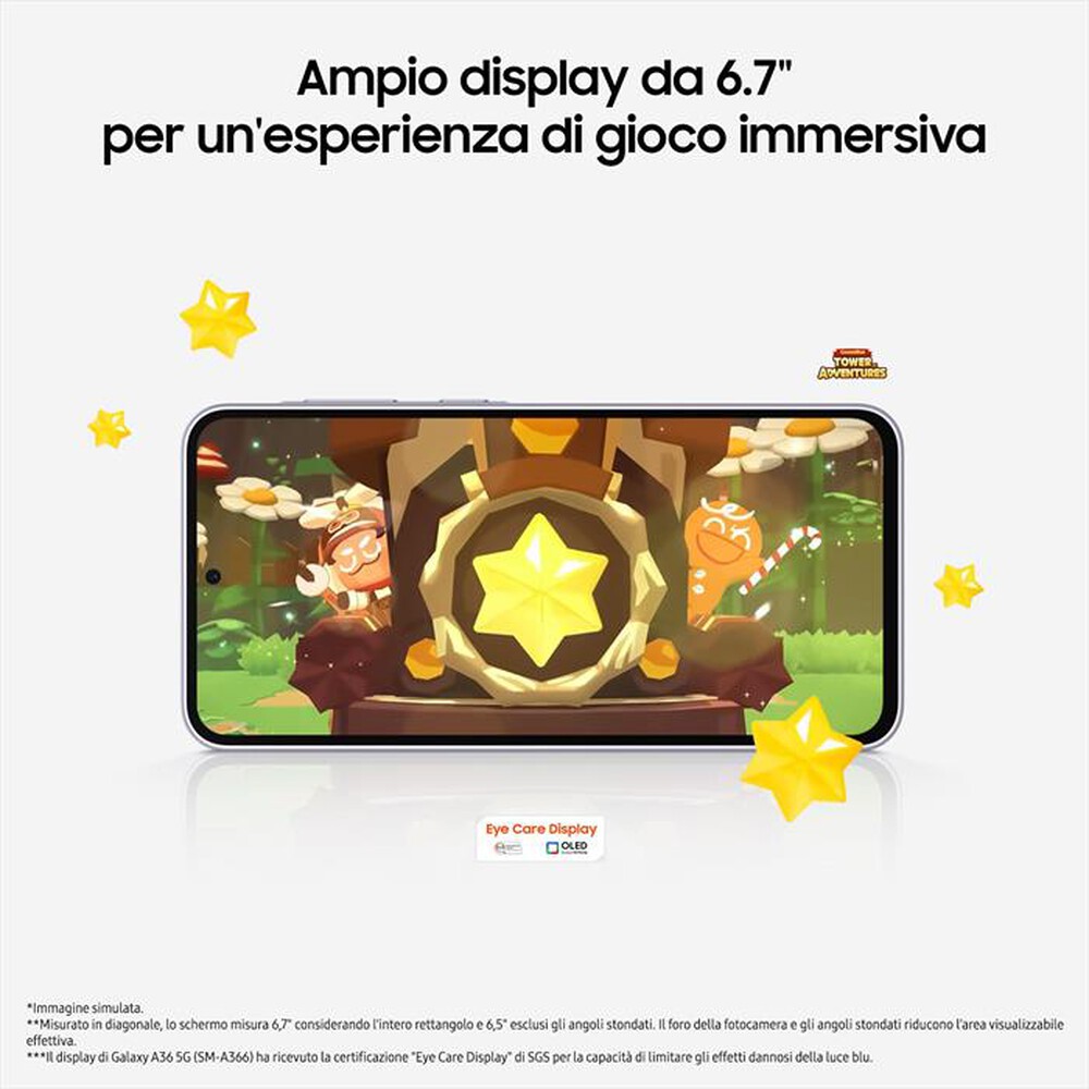 Immagine del prodotto SAMSUNG - Smartphone Galaxy A36 5G 128GB-Awesome Lime