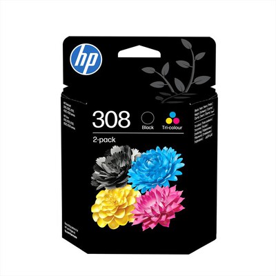 HP - 308 COMBO PACK CARTUCCE ORIGINALI NERO E COLORE-Nero e Tricromia
