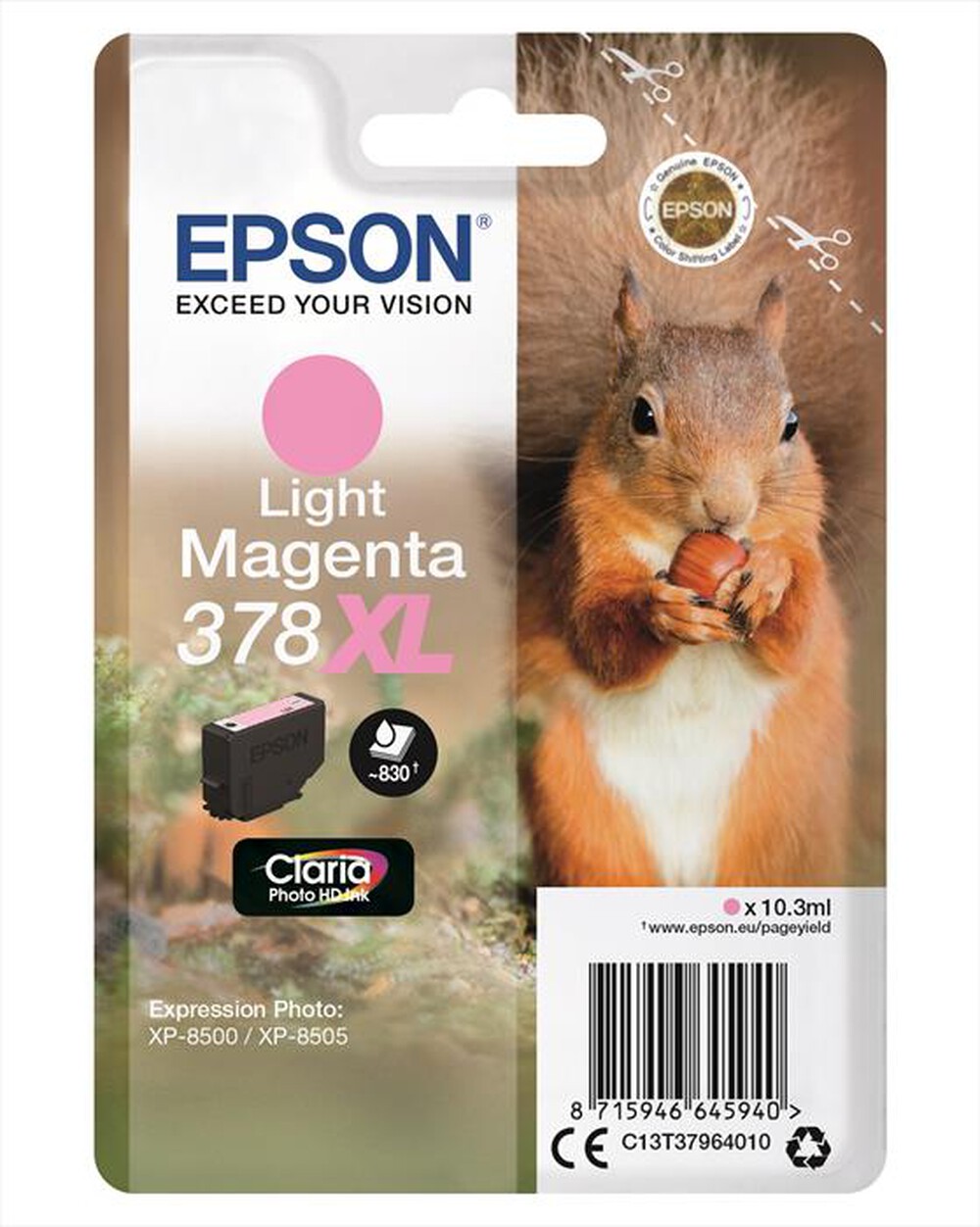 Immagine del prodotto EPSON - C13T37964020-Magenta chiaro