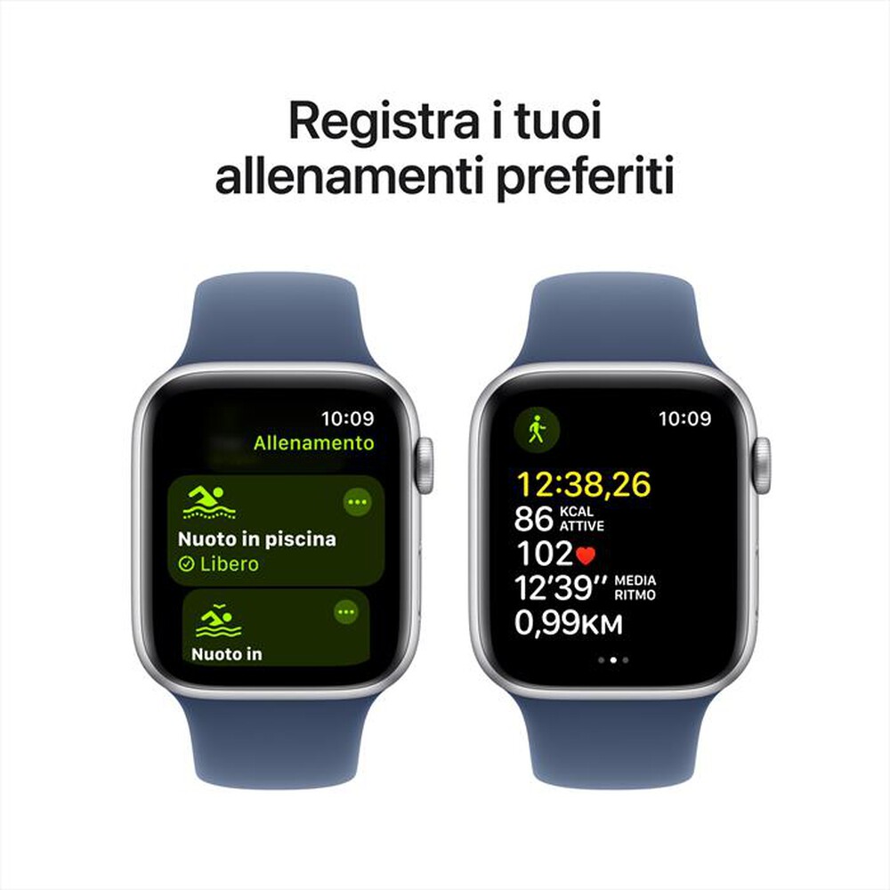 Immagine del prodotto APPLE - Watch SE GPS + Cellular 44mm Cassa Alluminio-Argento Sport Band Denim - S/M