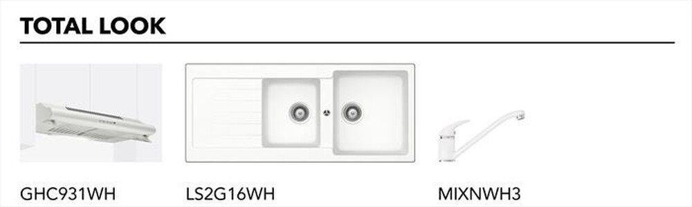 Immagine del prodotto GLEM GAS - Piano cottura a gas GT955WH- 5 fuochi 86cm-Bianco
