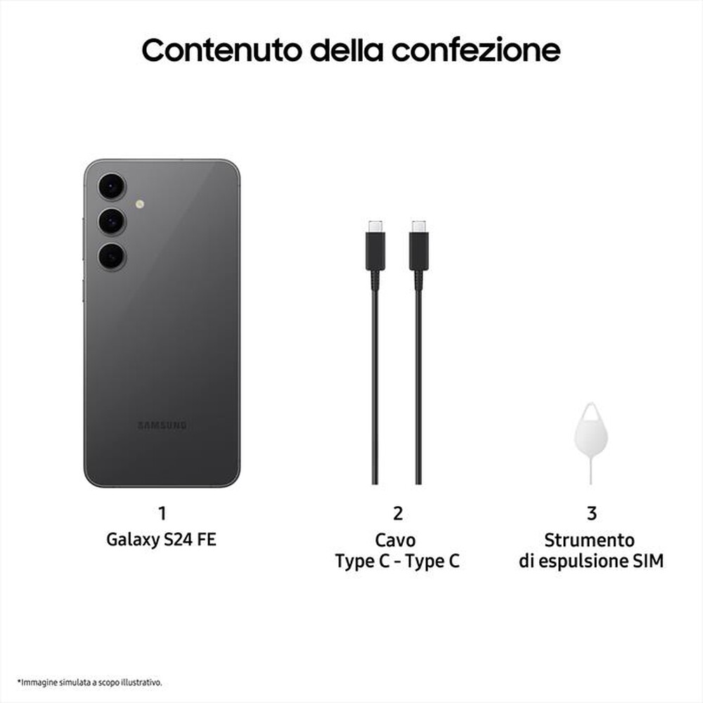 Immagine del prodotto SAMSUNG - Smartphone Galaxy S24 FE 128GB-Graphite