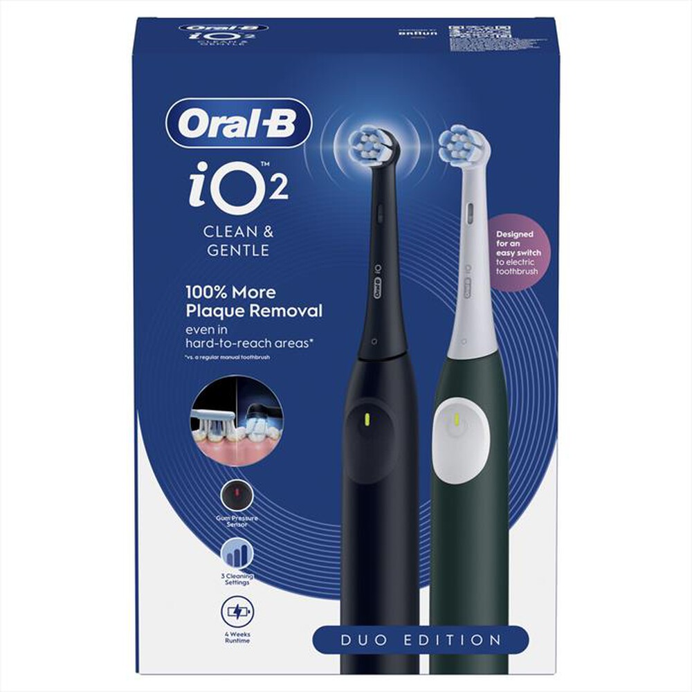 Immagine del prodotto ORAL-B - Spazzolino elettrico IO2 DUO-Nero e Verde