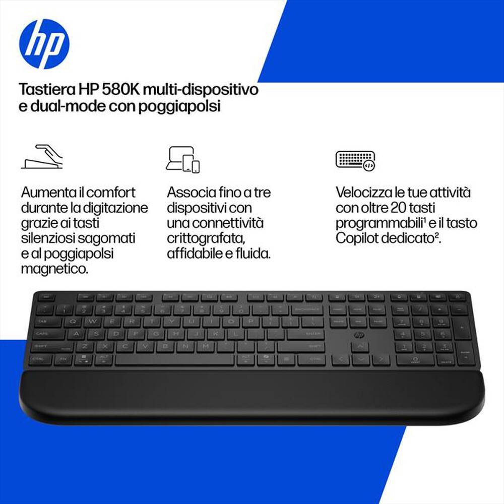 Immagine del prodotto HP - TASTIERA 580K-Nero