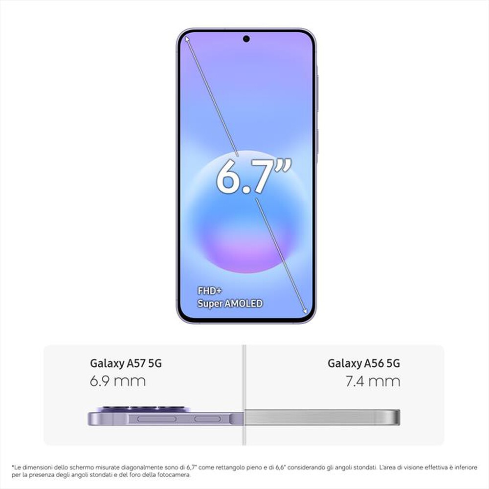 Immagine del prodotto SAMSUNG - Smartphone Galaxy A57 5G 256GB-Awesome Lilac