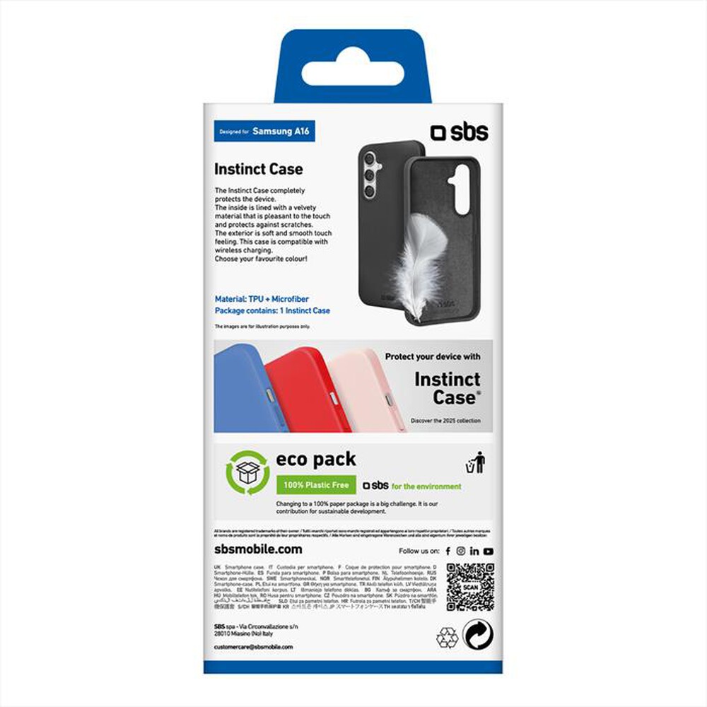 Immagine del prodotto SBS - Cover Instinct Samsung A16 TEINSTSAA16K-Nero