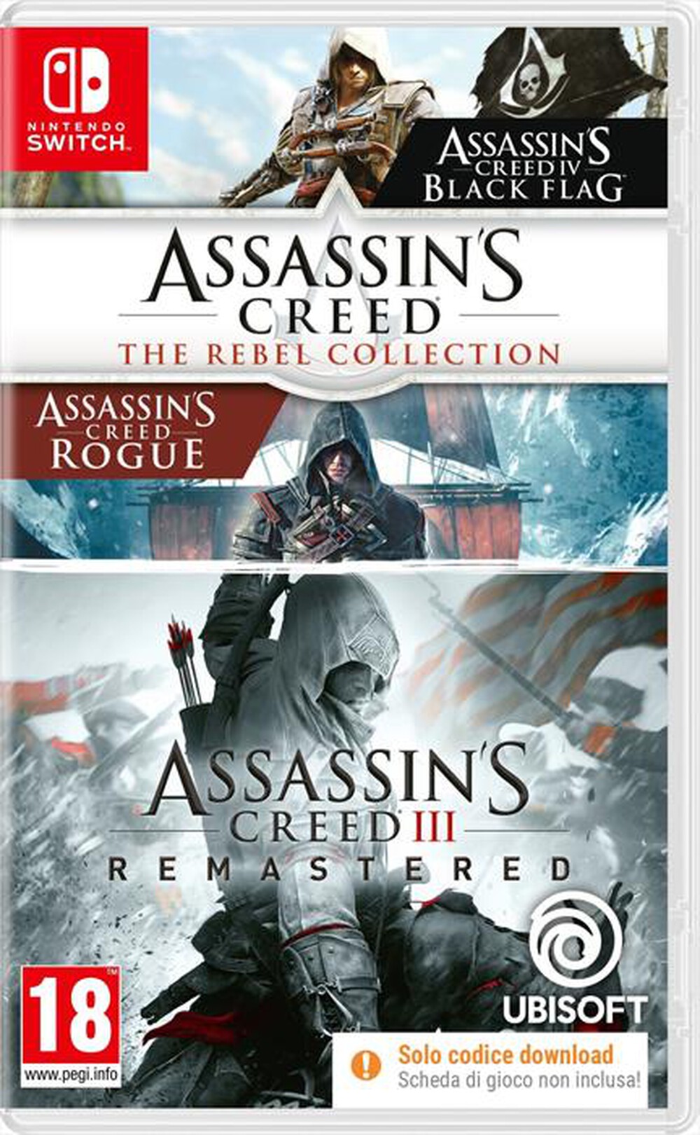 Immagine del prodotto UBISOFT - ASSASSIN&rsquo;S CREED THE REBEL COLLECTION + AC3 NSW