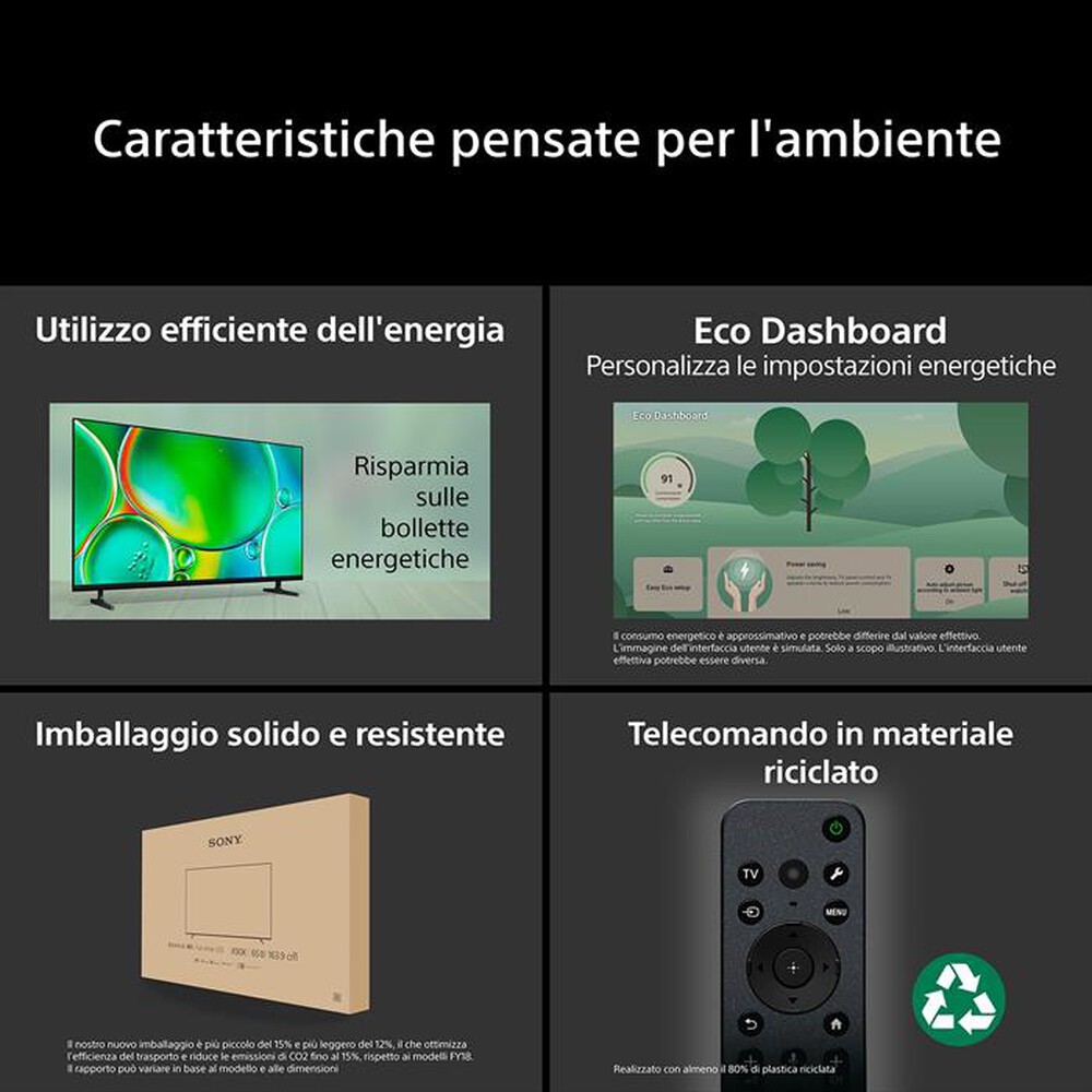 Immagine del prodotto SONY - Smart TV LED UHD 4K 43" K43S25M2PB.CEI-NERO