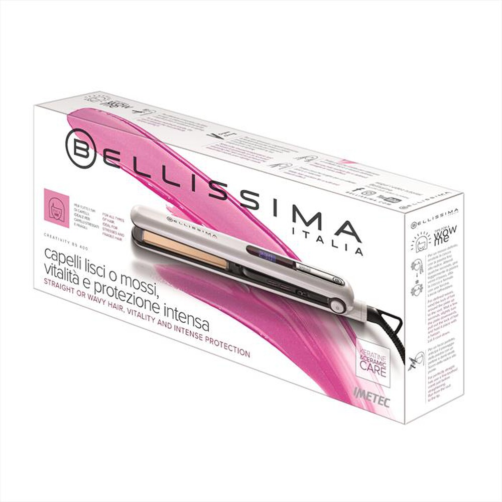 Immagine del prodotto BELLISSIMA IMETEC - Piastra per capelli B9 400 / 11249-BIANCO