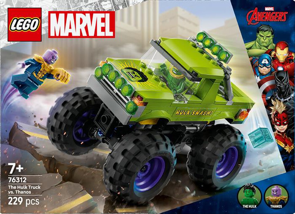 Immagine del prodotto LEGO - SUPER HEROES MARVEL Truck di Hulk vs Thanos 76312