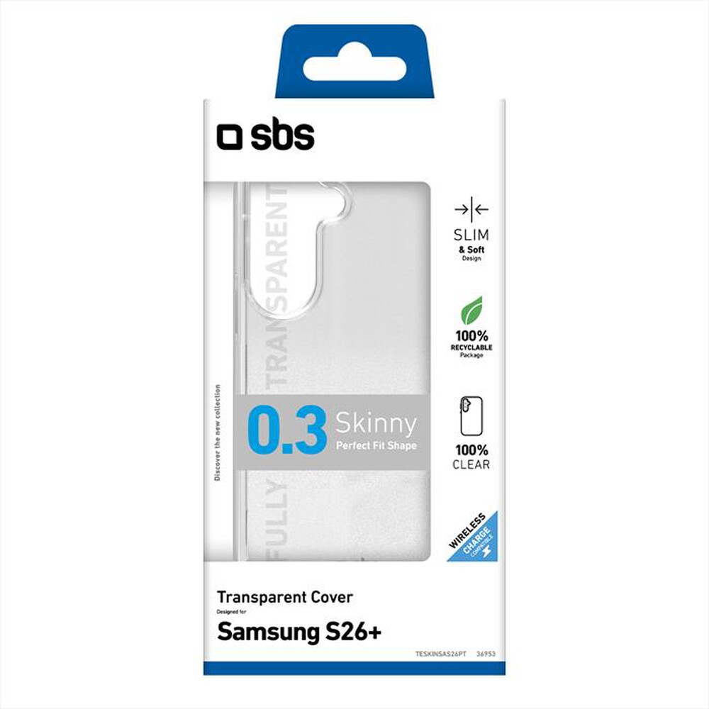 Immagine del prodotto SBS - Cover Skinny per Samsung S26+-Trasparente