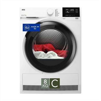AEG - Asciugatrice TR7HG8C 8Kg Classe C-Bianco