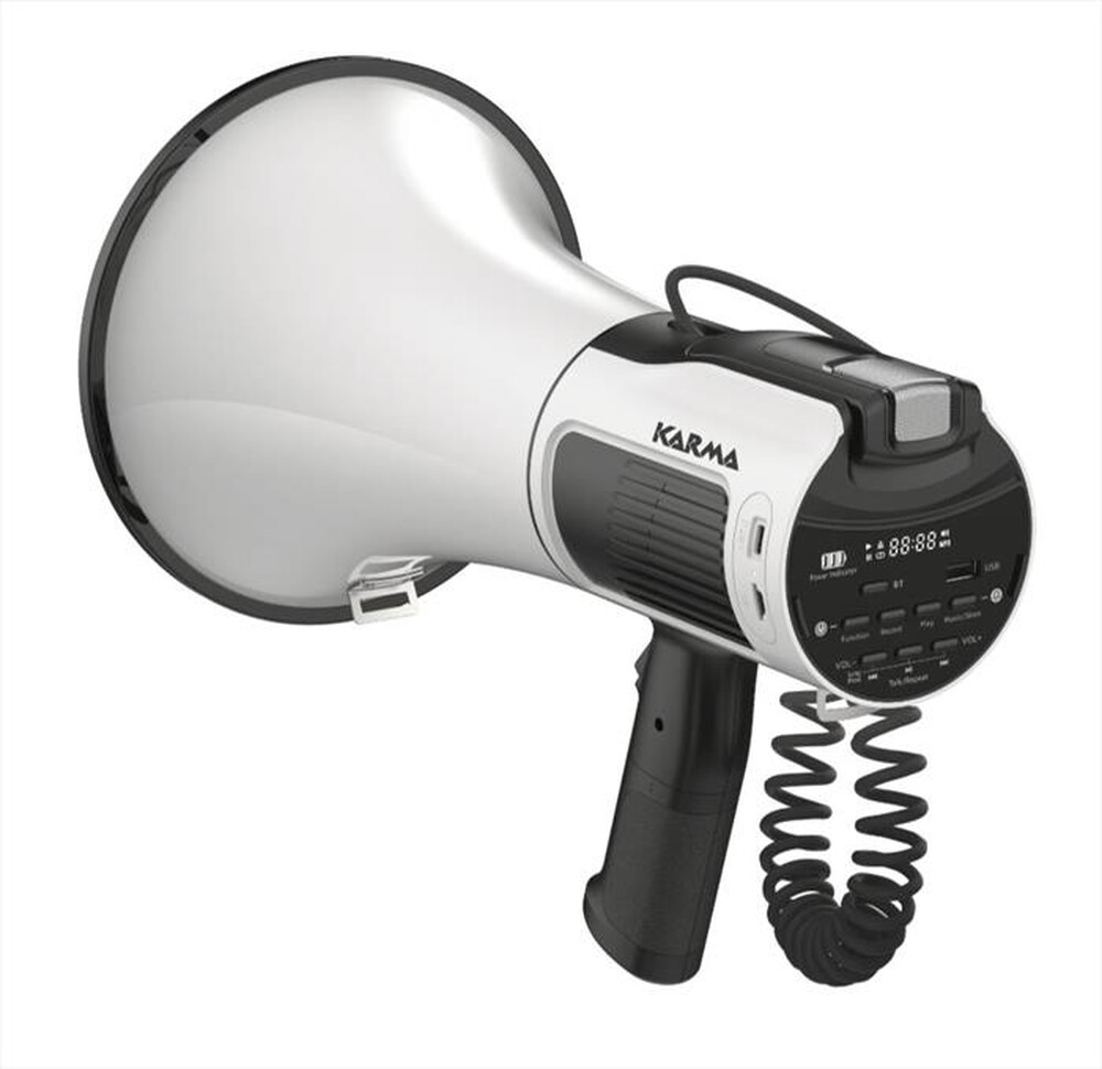 Immagine del prodotto KARMA - Mini megafono GT 1231BT-bianco e nero