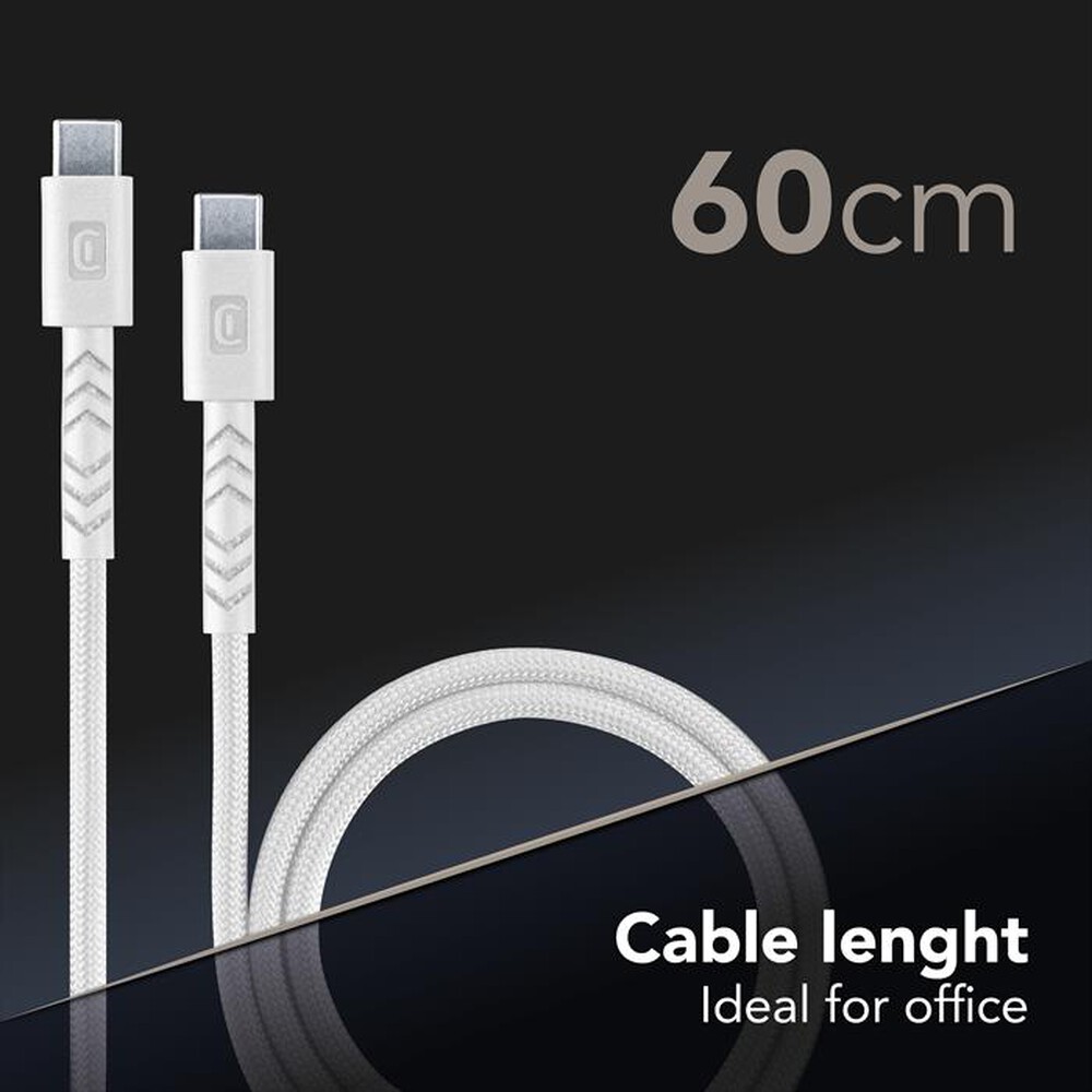 Immagine del prodotto CELLULARLINE - CAVO FLEXY 60CM 60W USB C TO USB C-Bianco
