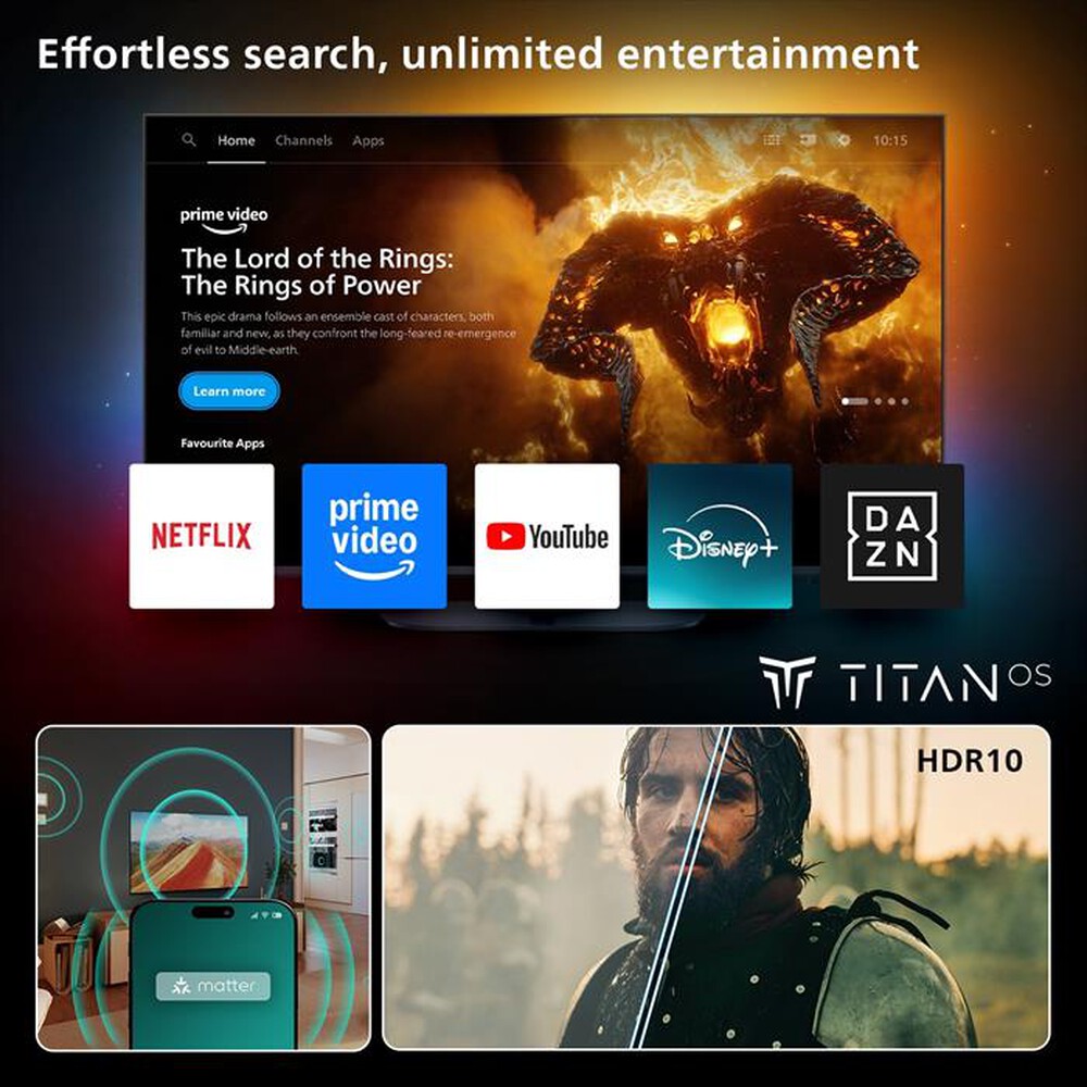 Immagine del prodotto PHILIPS - Smart TV LED FHD 40" 40PFS6050/12-Black