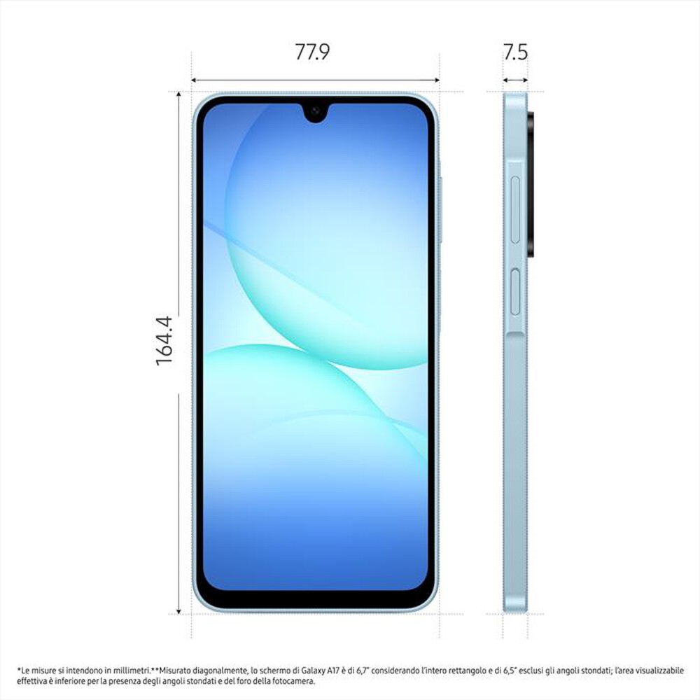 Immagine del prodotto SAMSUNG - Smartphone GALAXY A17 LTE 128GB-Light Blue