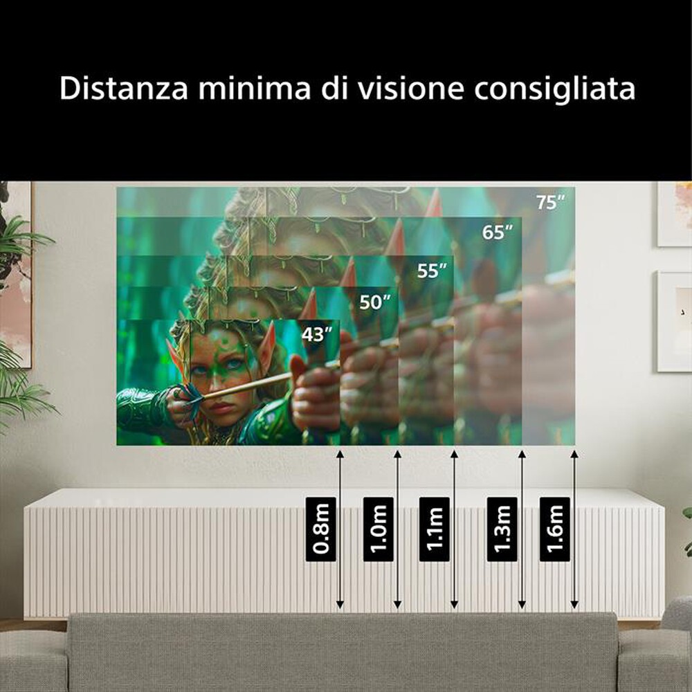 Immagine del prodotto SONY - Smart TV LED UHD 4K 43" K43S25M2PB.CEI-NERO