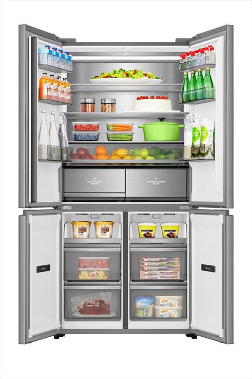 Immagine del prodotto HISENSE - Frigorifero 4 porte RQ768N4GVE Classe E 591lt-Grigio