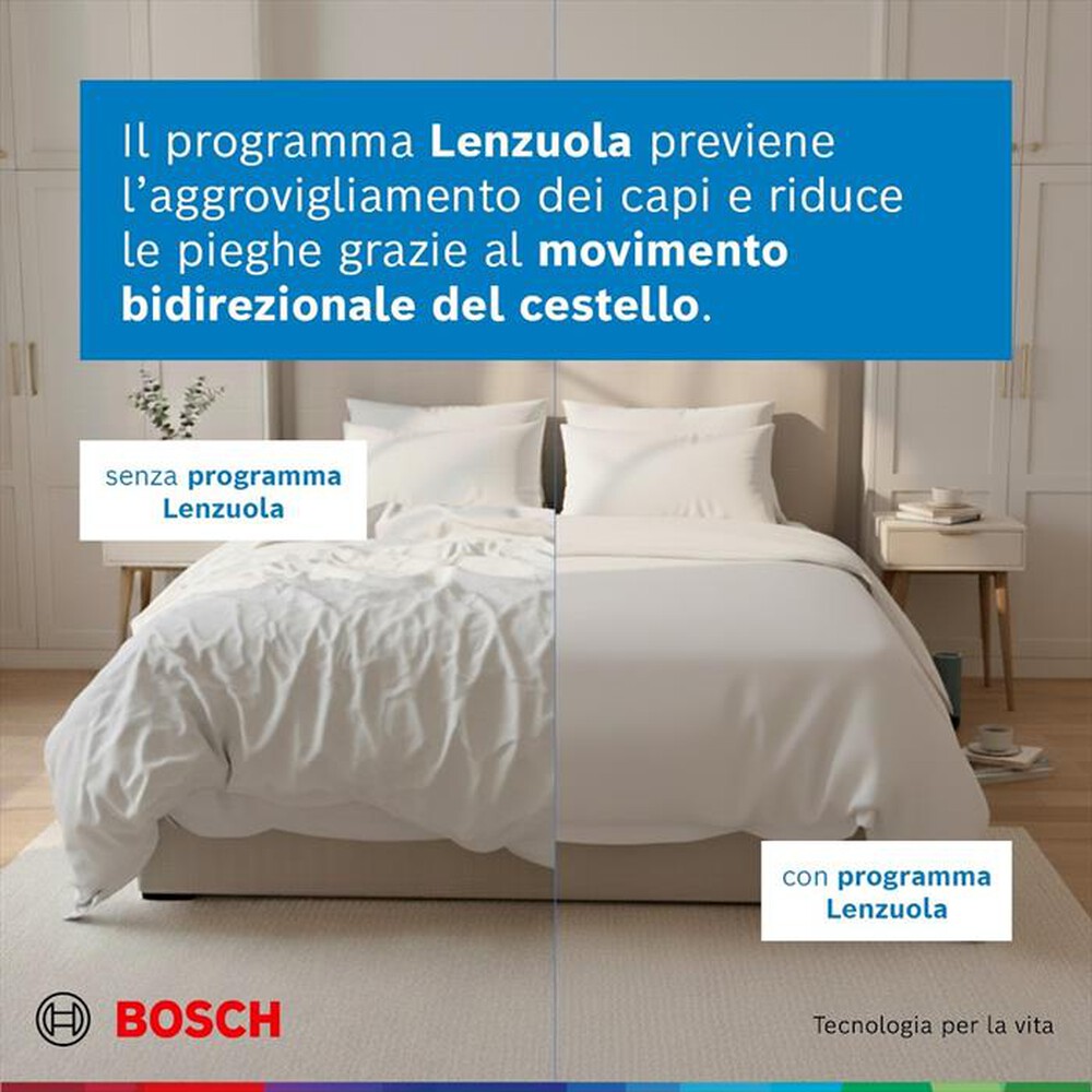 Immagine del prodotto BOSCH - Asciugatrice Serie 6 WQG233D1II 8Kg Classe C-Bianco