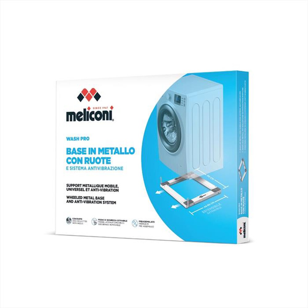 Immagine del prodotto MELICONI - BASE WASH PRO Base con ruote-Metallo, bianco