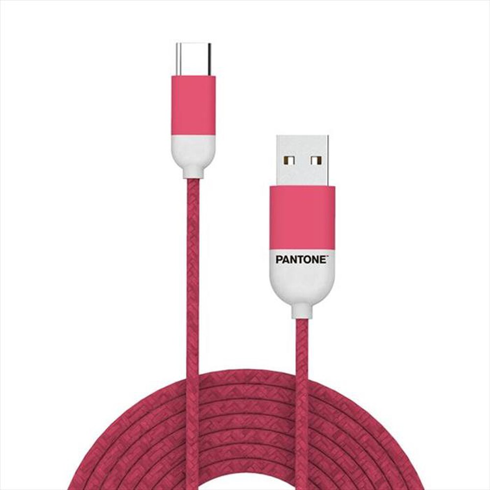 PANTONE - PT-TC001-5P - TYPE-C CABLE 1 5 MT-ROSA/PLASTICA