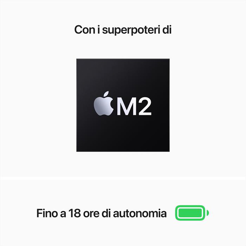 Immagine del prodotto APPLE - MacBook Air 13 M2 8-core CPU 10-core GPU 512GB SSD-Argento