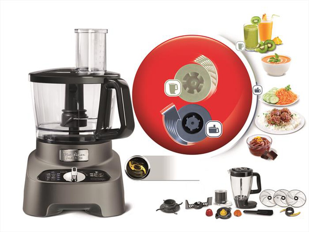 Immagine del prodotto MOULINEX - FP825E DoubleForce Robot da Cucina-grafite