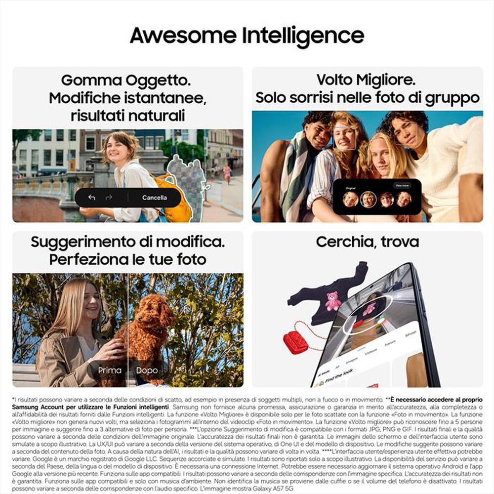 Immagine del prodotto SAMSUNG - Smartphone Galaxy A57 5G 128GB-Awesome Navy