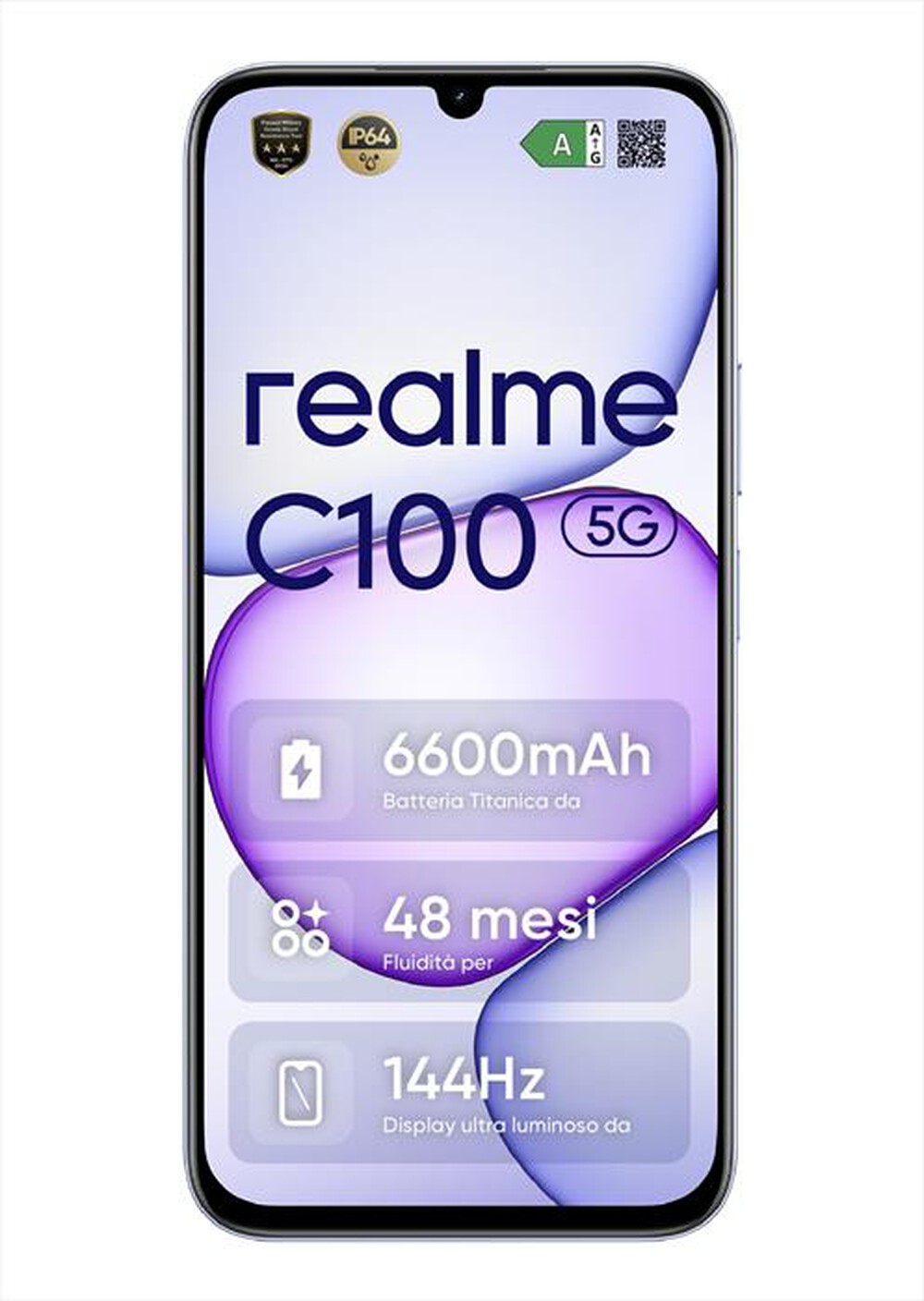 Immagine del prodotto REALME - Smartphone C100 5G (128GB 4GB)-BLOOMING PURPLE