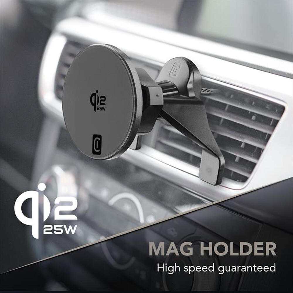 Immagine del prodotto CELLULARLINE - Supporto auto con ricarica MAG HOLDER QI2 25W-Nero