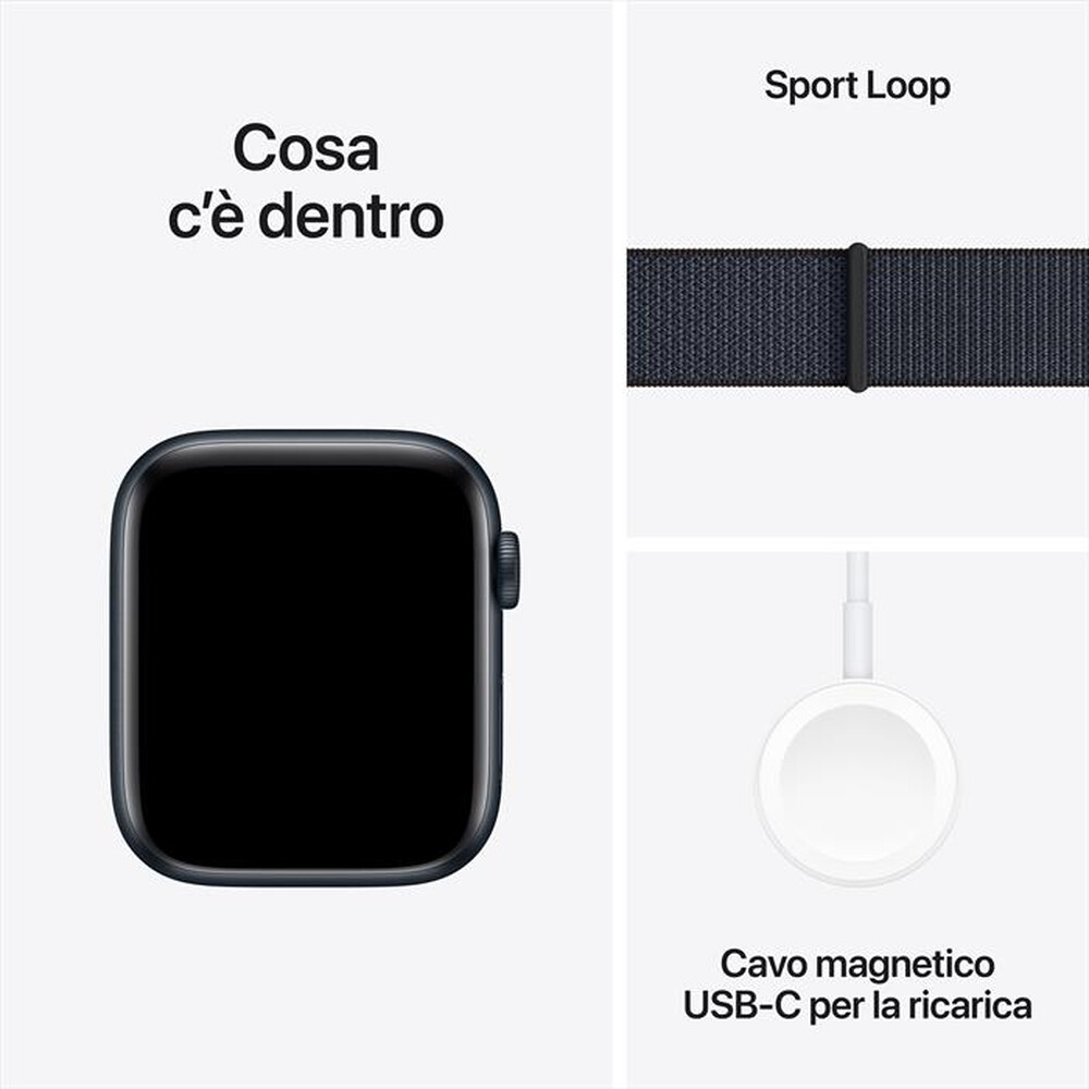 Immagine del prodotto APPLE - Watch SE GPS 44mm Cassa Alluminio-Midnight - Sport Loop Ink
