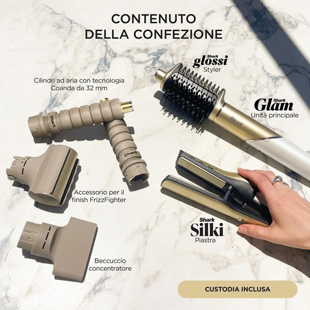 Immagine del prodotto SHARK - STYLER E ASCIUGACAPELLI GLAM SET 5-IN-1-Oro