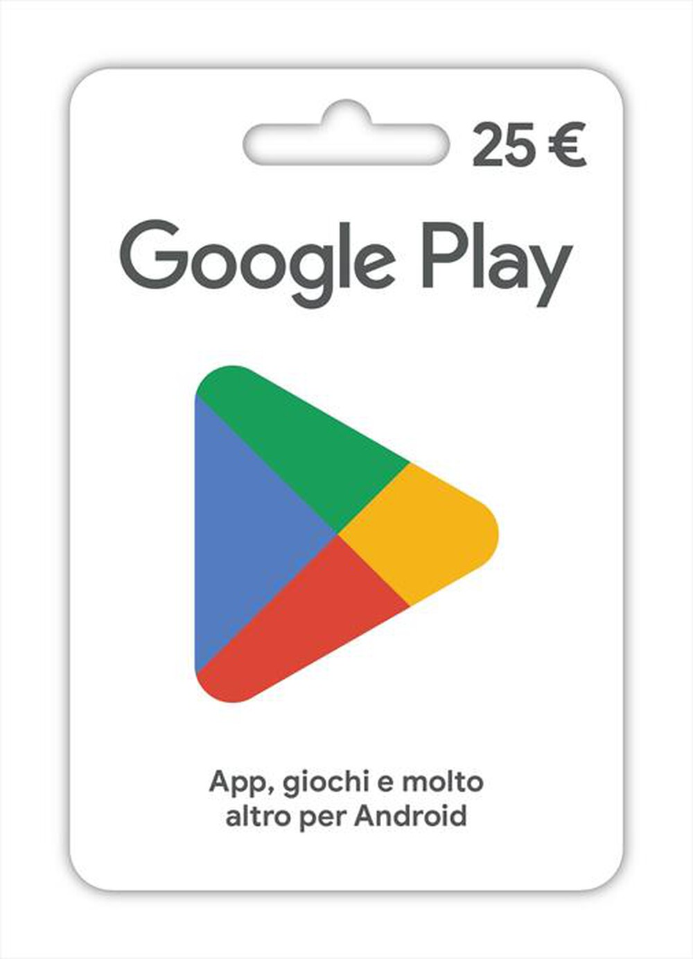 Immagine del prodotto GOOGLE - 25 &euro; GPlay