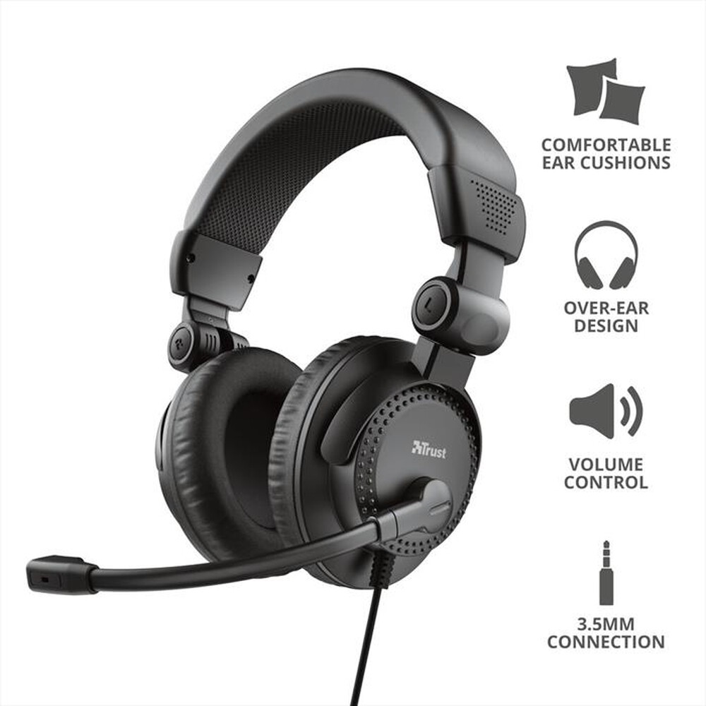 Immagine del prodotto TRUST - COMO HEADSET-Black