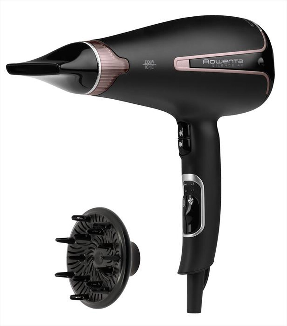Immagine del prodotto ROWENTA - CV7920 Silence AC Premium Care Asciugacapelli-Nero e rosa cannella