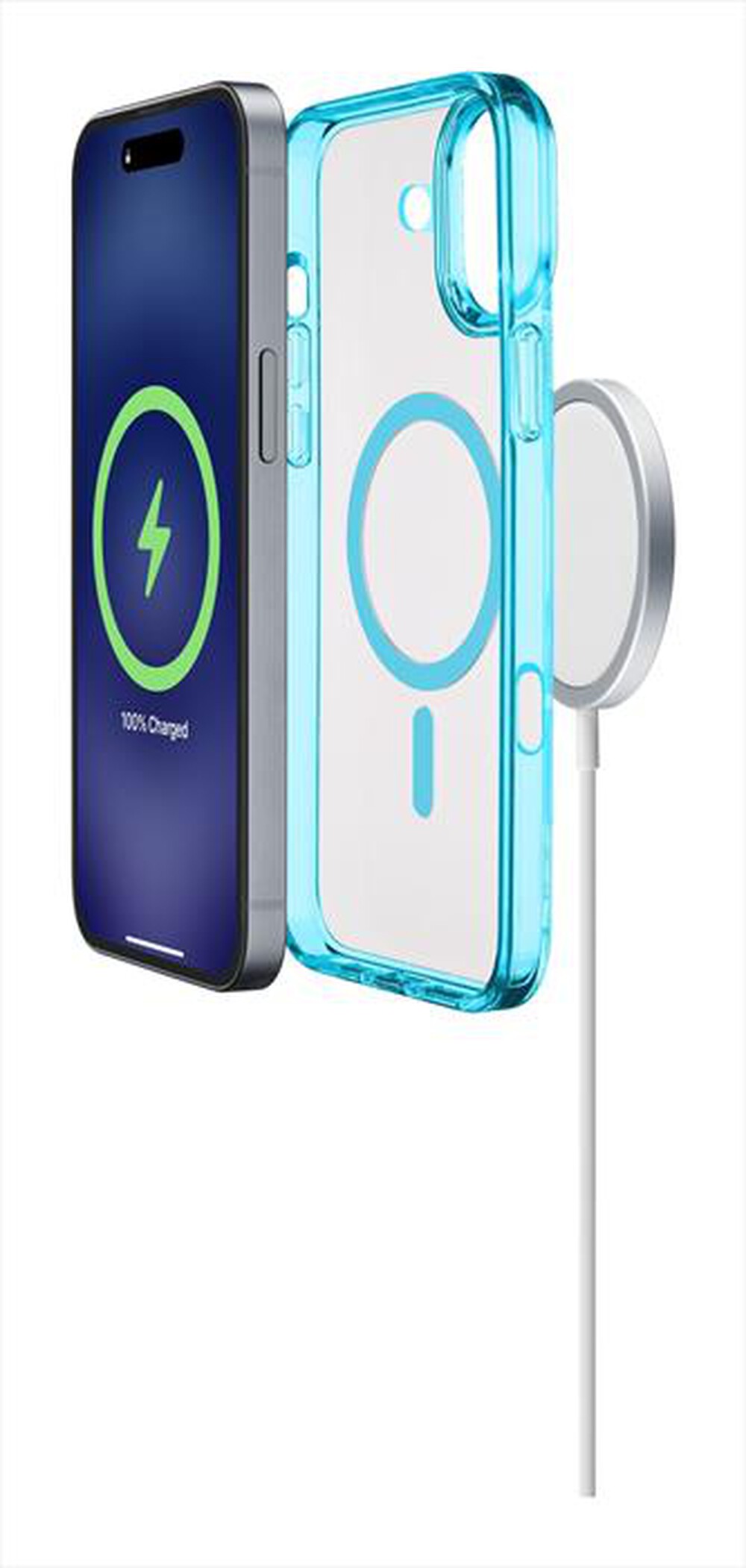 Immagine del prodotto CELLULARLINE - Cover case ICONIC MAG per iPhone 16-Blue