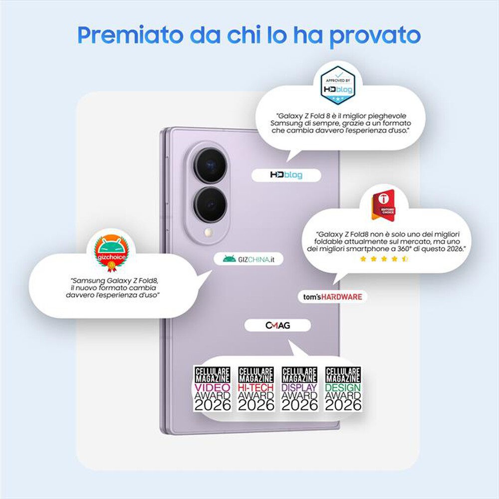 Immagine del prodotto SAMSUNG - Galaxy Z Fold8 12+256GB-Cream