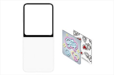 SAMSUNG - FLIPSUIT CASE NEON CARD per Galaxy Z Flip6-Transparent