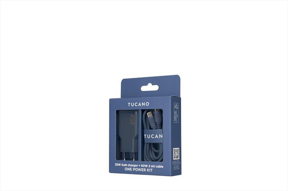 Immagine del prodotto TUCANO - Kit caricabatterie GaN/cavo USB-C ONE POWER-BLU
