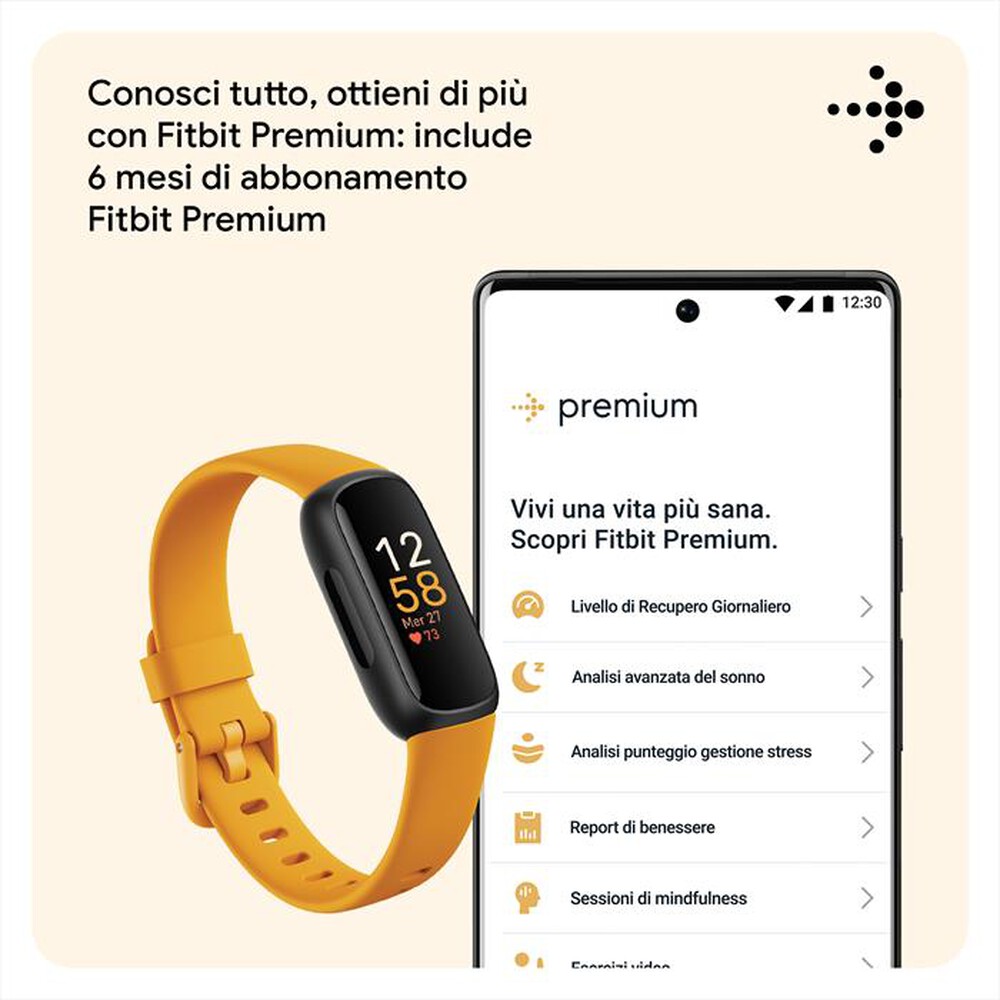 Immagine del prodotto FITBIT - INSPIRE 3 - FB424BKYW-nero/ giallo senape