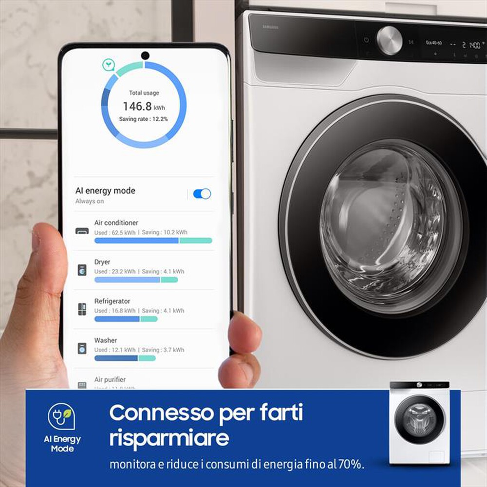 Immagine del prodotto SAMSUNG - Lavatrice WW11DG6B25LKU3 11 Kg Classe A-bianco