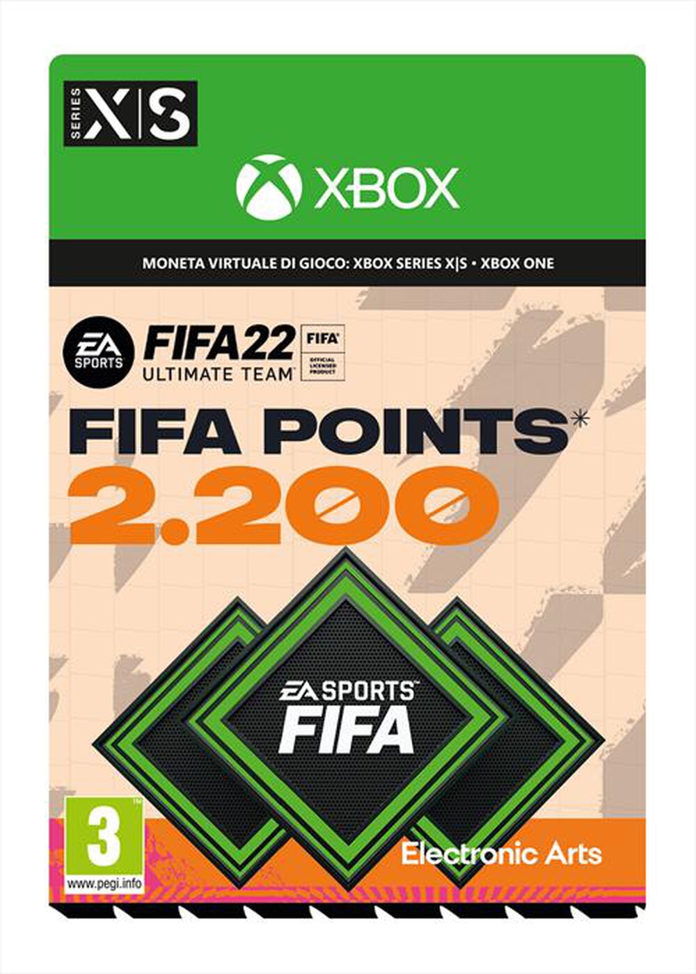 Immagine del prodotto MICROSOFT - FIFA 22 FUT 2200 Points