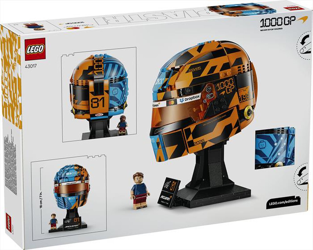 Immagine del prodotto LEGO - EDITIONS Casco di Oscar Piastri McLaren - 43017-Multicolore