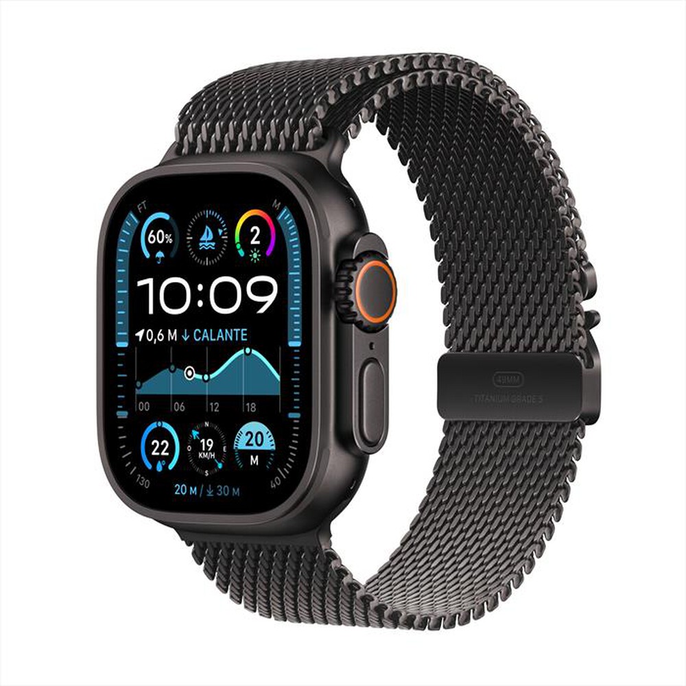 Immagine del prodotto APPLE - Watch Ultra 2 GPS + Cellular 49mm Titanio-Nero - Loop Milanese Nero - S